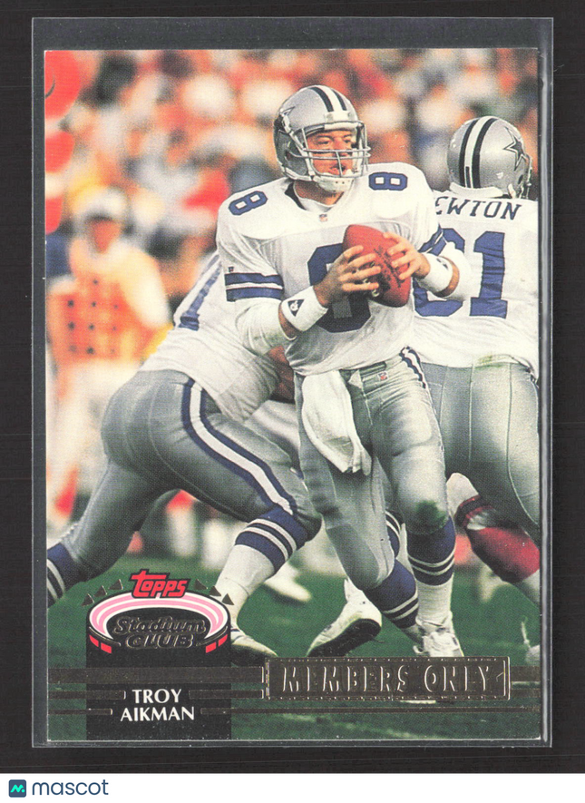 1993 Topps Stadium Club Members Only Troy Aikman #1