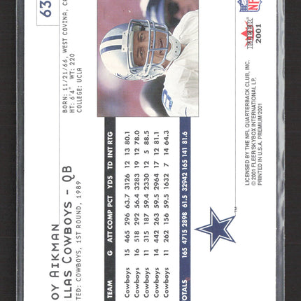 2001 Fleer Premium Troy Aikman #63