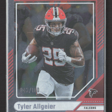 2024 Panini Donruss Football Tyler Allgeier #79 Press Proof Red 043/100