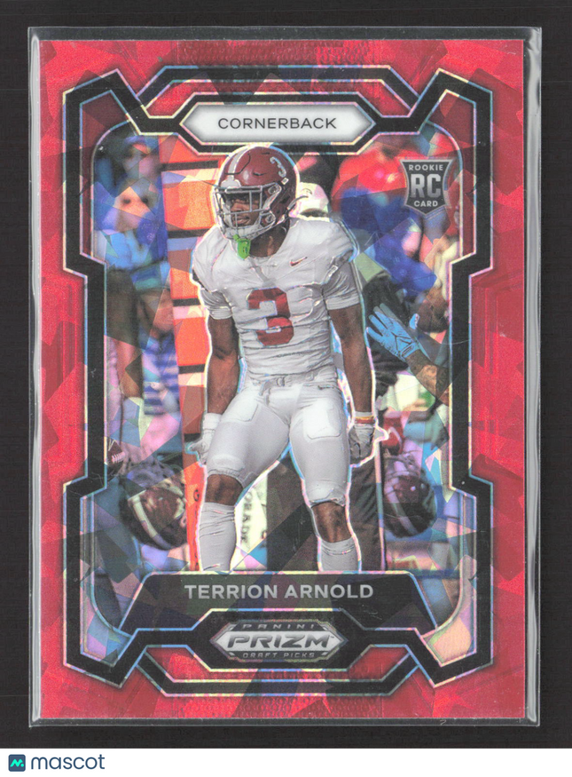 2024 Panini Prizm Draft Picks Terrion Arnold #116 Red ice RC
