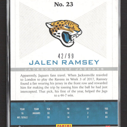 2018 Panini Vertex Jalen Ramsey #23 42/99