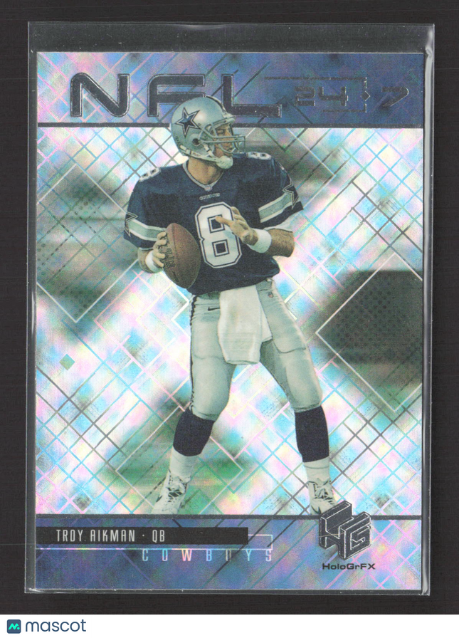1999 Upper Deck HoloGrFX NFL 24/7 Troy Aikman #N6