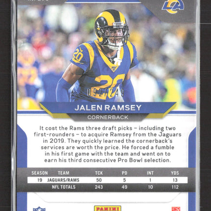 2020 Panini Prizm Jalen Ramsey #278 Orange /249
