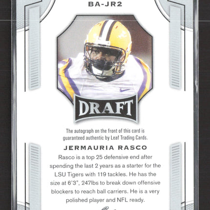 2015 Leaf Draft Jermauria Rasco #BA-JR2 Auto