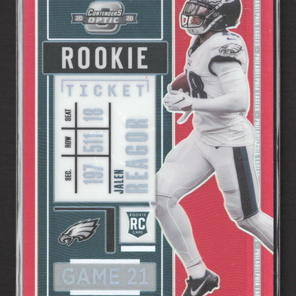 2021 Panini Contenders Optic Jalen Reagor #78 Red RC 094/125