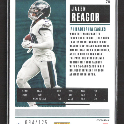 2021 Panini Contenders Optic Jalen Reagor #78 Red RC 094/125