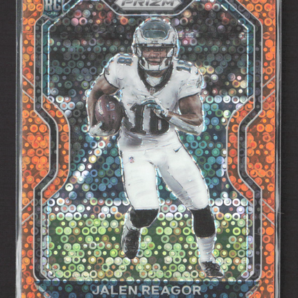 2020 Panini Prizm Jalen Reagor #342 Orange Disco RC