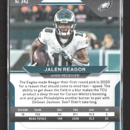 2020 Panini Prizm Jalen Reagor #342 Orange Disco RC