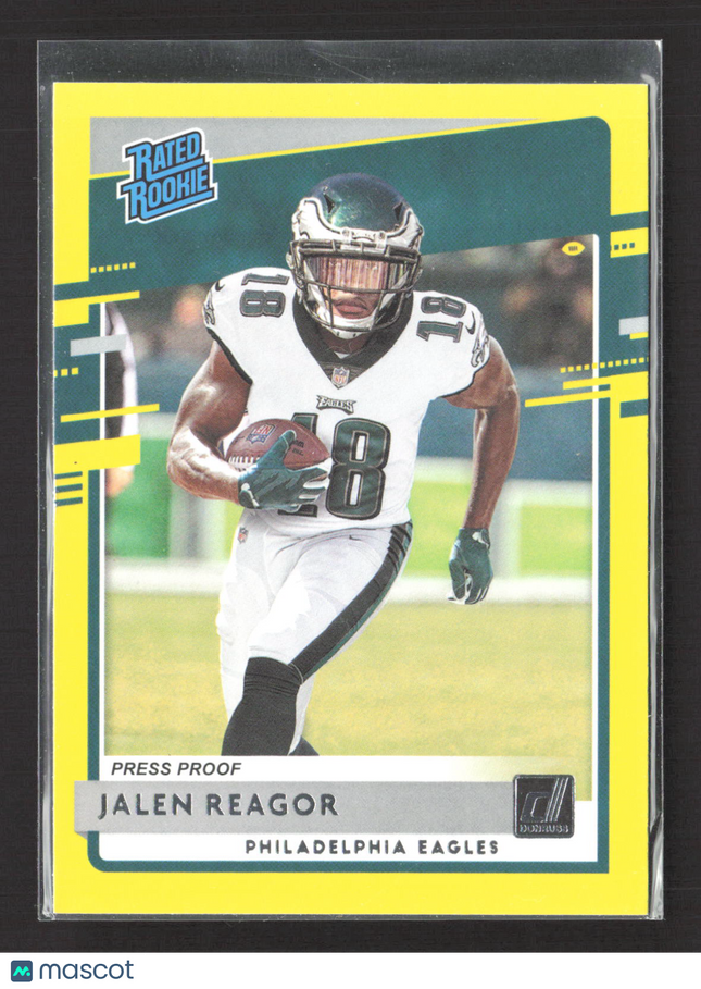 2020 Panini Donruss Jalen Reagor #315 Yellow Press Proof