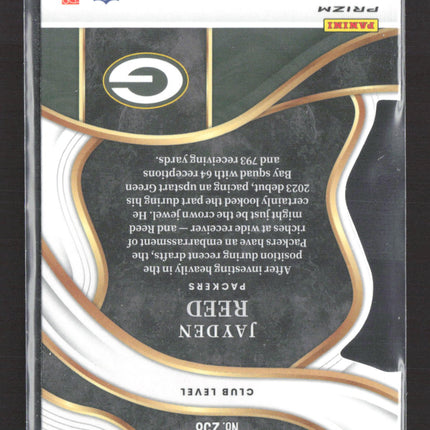 2024 Panini Select Prizm Jayden Reed #258 Club Level RC