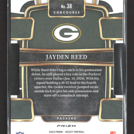 2024 Panini Select Concourse Jayden Reed #38 RC