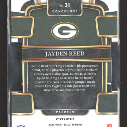 2024 Panini Select Concourse Jayden Reed #38 RC