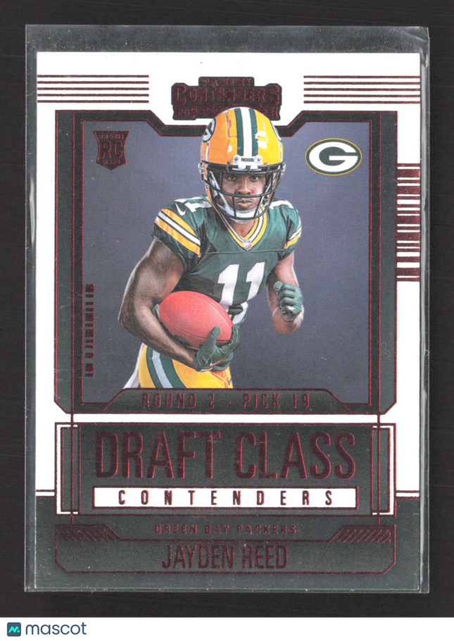 2023 Panini Contenders Draft Class Jayden Reed #14 RC Red