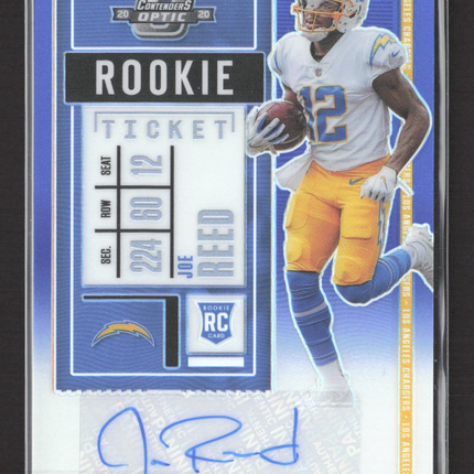 2021 Panini Contenders Optic Joe Reed #188 Blue 36/99 RC Auto