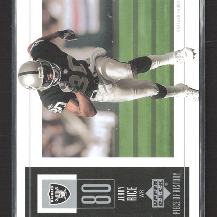 2002 Upper Deck Piece of History Jerry Rice #70