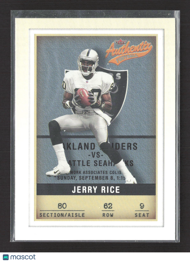 2002 Fleer Authentix Jerry Rice #62