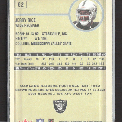 2002 Fleer Authentix Jerry Rice #62