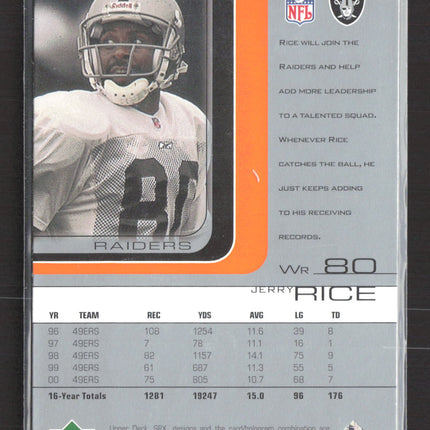 2001 Upper Deck SPx Jerry Rice #65