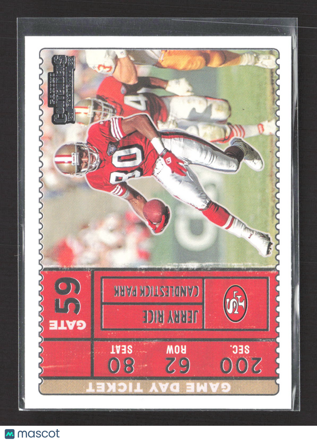 2023 Panini Contenders Game Day Ticket Jerry Rice #GDT-JRI