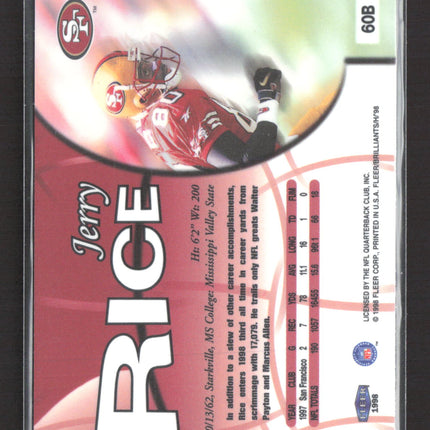 1998 Fleer Brilliants Blue Jerry Rice #60B