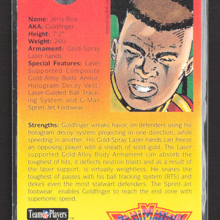 1992 Upper Deck Fanimation Rob Liefeld #F9 Jerry Rice
