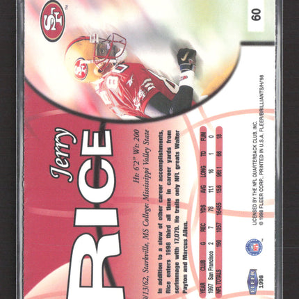 1998 Fleer Brilliants Jerry Rice #60