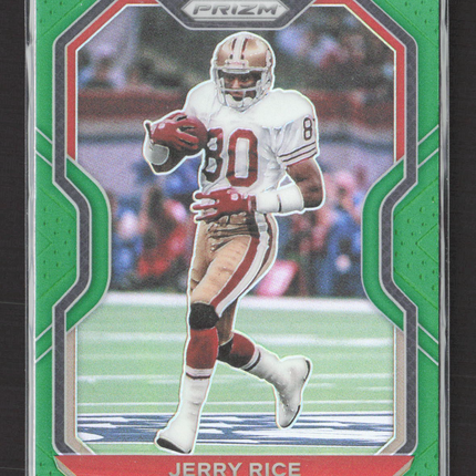 2020 Panini Prizm Jerry Rice #291 Green