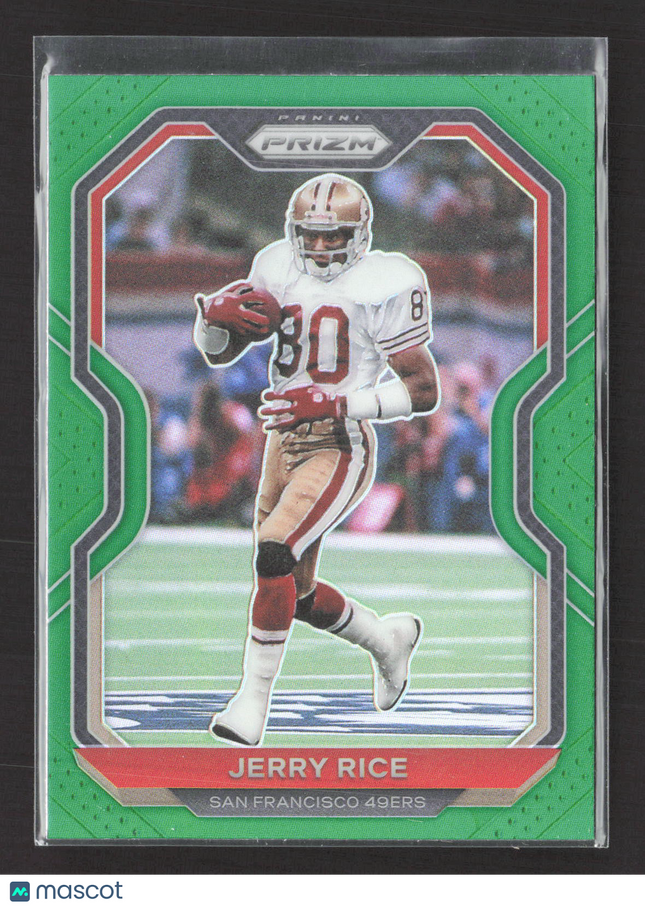 2020 Panini Prizm Jerry Rice #291 Green
