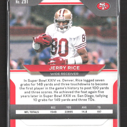 2020 Panini Prizm Jerry Rice #291 Green