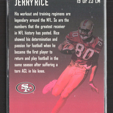 2000 Fleer Focus Last Man Standing Jerry Rice #19 LM