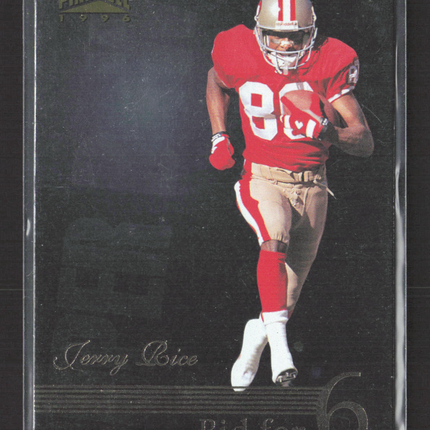 1996 Pinnacle Bid for 6 Jerry Rice #190