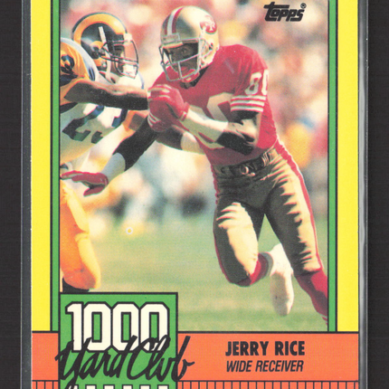 1990 Topps 1000 Yard Club Jerry Rice #1