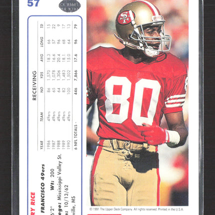 1991 Upper Deck Jerry Rice #57