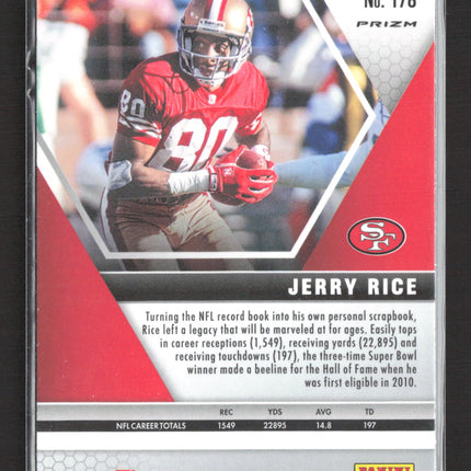 2020 Panini Mosaic Prizm Jerry Rice #178 Silver