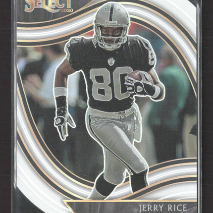 2021 Panini Select Prizm Jerry Rice #320 Field Level White