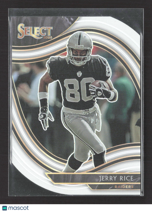 2021 Panini Select Prizm Jerry Rice #320 Field Level White