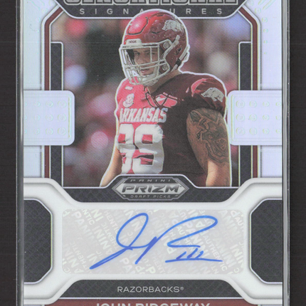 2022 Panini Prizm Draft Picks Sensational Signatures John Ridgeway #SS-JRI Auto