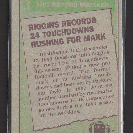 1984 Topps John Riggins #5