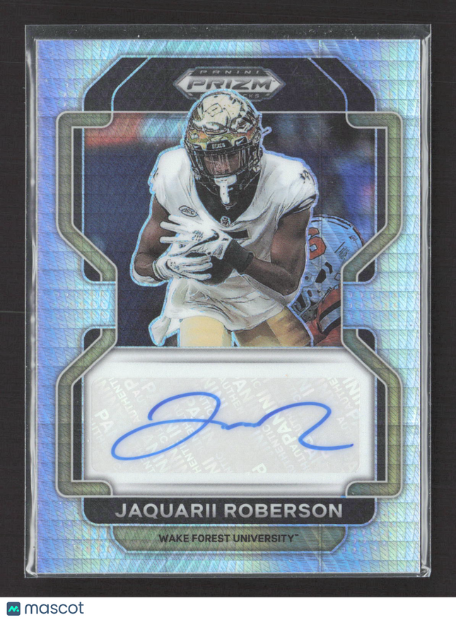 2022 Panini Prizm Draft Picks Jaquarii Roberson #RA-JRO Prism Auto