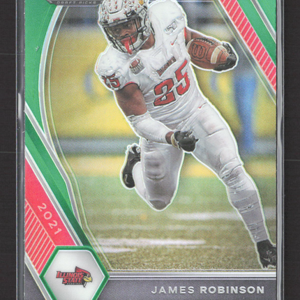 2021 Panini Prizm Draft Picks James Robinson #86 Green