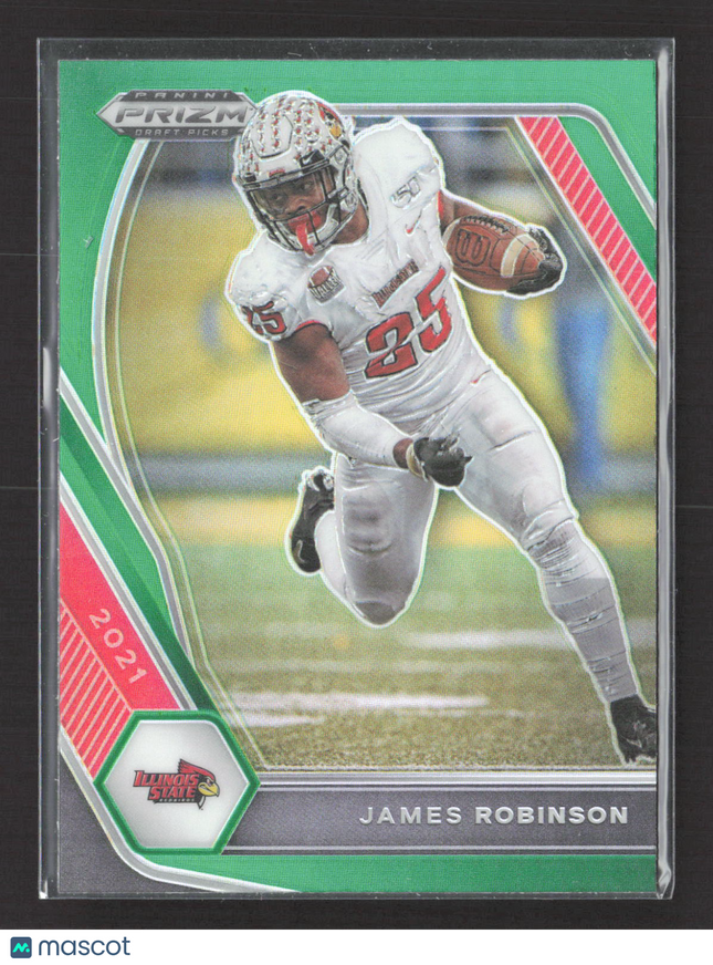2021 Panini Prizm Draft Picks James Robinson #86 Green