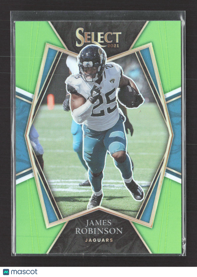 2022 Panini Select Prizm Premier Level James Robinson #117 Green 20/49