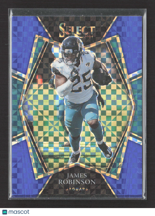 2022 Panini Select Football Premier Level James Robinson #117 Blue Prizm 067/149