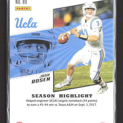 2018 Panini The National Josh Rosen #89 Holo Prizm 088/399