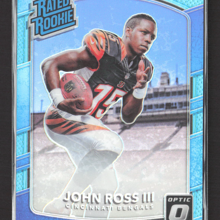 2017 Panini Donruss Optic John Ross III #194 Blue Prizm 052/299