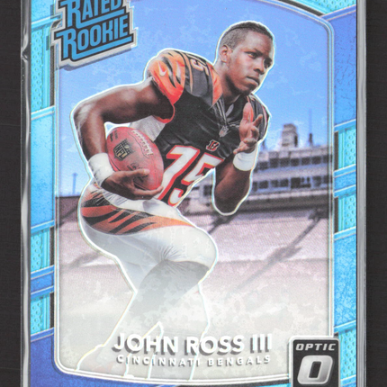 2017 Panini Donruss Optic Prizm John Ross III #194 Blue 082/299