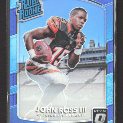 2017 Donruss Optic Prizm John Ross III #194 Blue 004/149