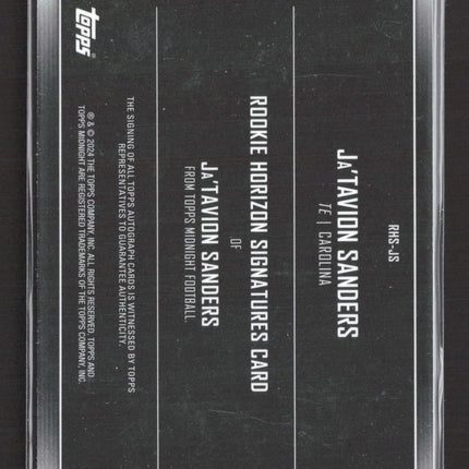2024 Topps Midnight Ja'Tavion Sanders #RHS-JS RC Auto