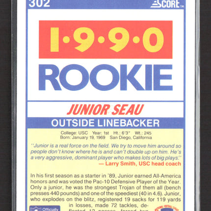 1990 Score Junior Seau #302