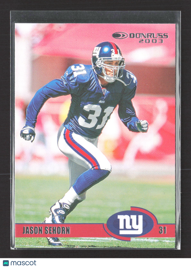 2023 Panini Donruss Football Jason Sehorn #37